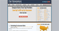 Desktop Screenshot of carinsuranceguidebook.com