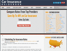 Tablet Screenshot of carinsuranceguidebook.com